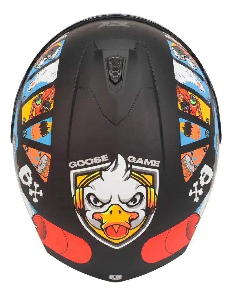 Casco Moto Integral Axxis Draken S Con Visor De Regalo Rpm Negro Goose Game A1 Brillante M