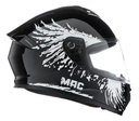 Casco Moto Integral Mac Ff801 Starter Rpm Negro/blanco Fenix Brillante Xl