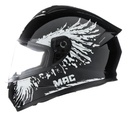 Casco Moto Integral Mac Ff801 Starter Rpm Negro/blanco Fenix Brillante S