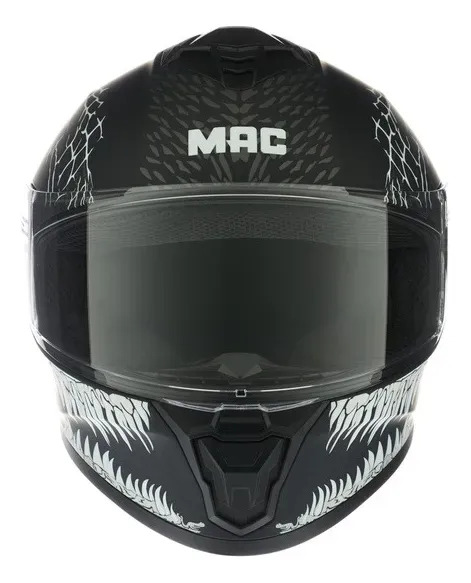 Casco Moto Integral Mac Ff801 Starter Rpm Negro Craw Mate M
