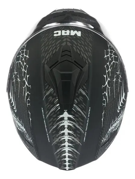 Casco Moto Integral Mac Ff801 Starter Rpm Negro Craw Mate M