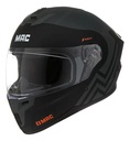 Casco Moto Integral Mac 070 Volt Rpm Negro/gris/naranja Rodak Mate S