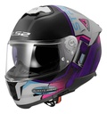 Casco Moto Integral Ls2 808 Stream 2 Rpm Blanco/rosa/violeta Moon Walk Perlado S