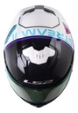 Casco Moto Integral Ls2 808 Stream 2 Rpm Blanco/rosa/violeta Moon Walk Perlado L