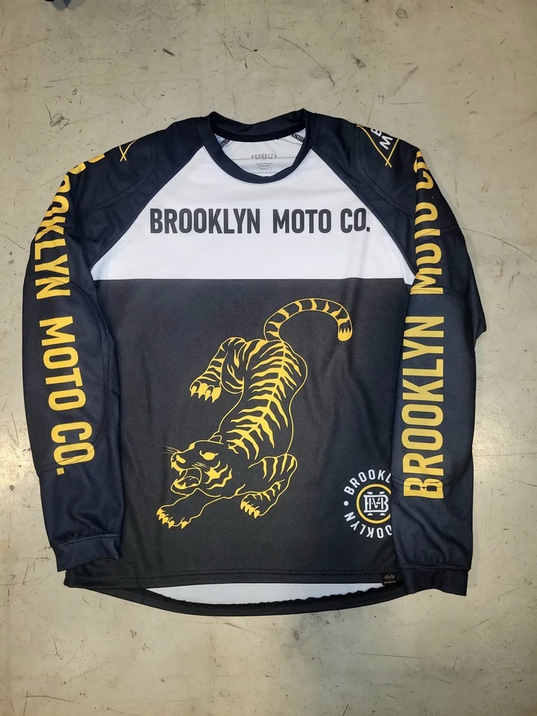 Jm Brooklyn Arcadia Jersey Cross Enduro Con Kevlar Rpm Xl Negro Blanco