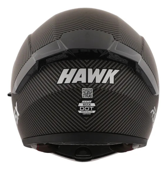 Casco Rebatible Moto Hawk Rs5x Doble Visor Rpm Negro Carbon Look Mate Xl