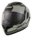 Casco Rebatible Moto Hawk Rs5x Doble Visor Rpm Gris Hunter Brillante M
