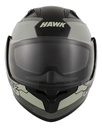 Casco Rebatible Moto Hawk Rs5x Doble Visor Rpm Gris Hunter Brillante M