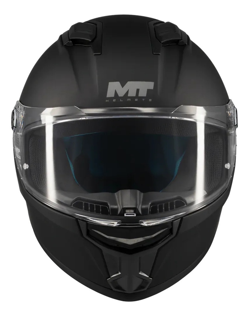 Casco Moto Integral Mt Stinger 2 Con Spoiler Rpm Negro Pure A1 Mate Xl