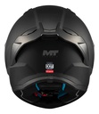 Casco Moto Integral Mt Stinger 2 Con Spoiler Rpm Negro Pure A1 Mate Xl