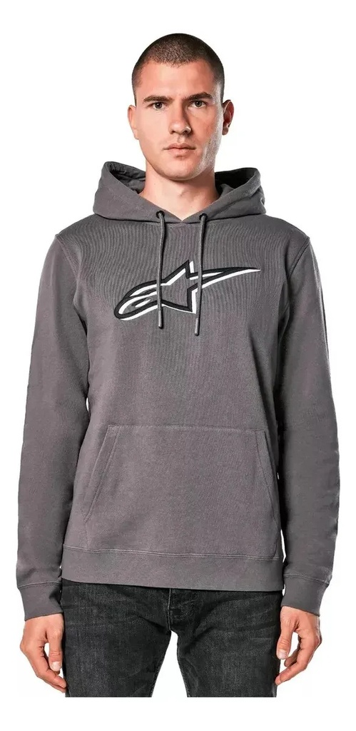 Buzo Hombre Con Capucha Alpinestars Shadow Hoodie Rpm Xl Negro Lisa