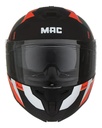 Casco Moto Rebatible Mac Ff166 Blaze Doble Visor Rpm Negro/rojo Arkad Mate L