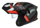 Casco Moto Rebatible Mac Ff166 Blaze Doble Visor Rpm Negro/rojo Arkad Mate M