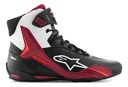 Zapatillas Moto Hombre Alpinestars Faster 4 Shoes Rpm Negro/blanco/rojo 40
