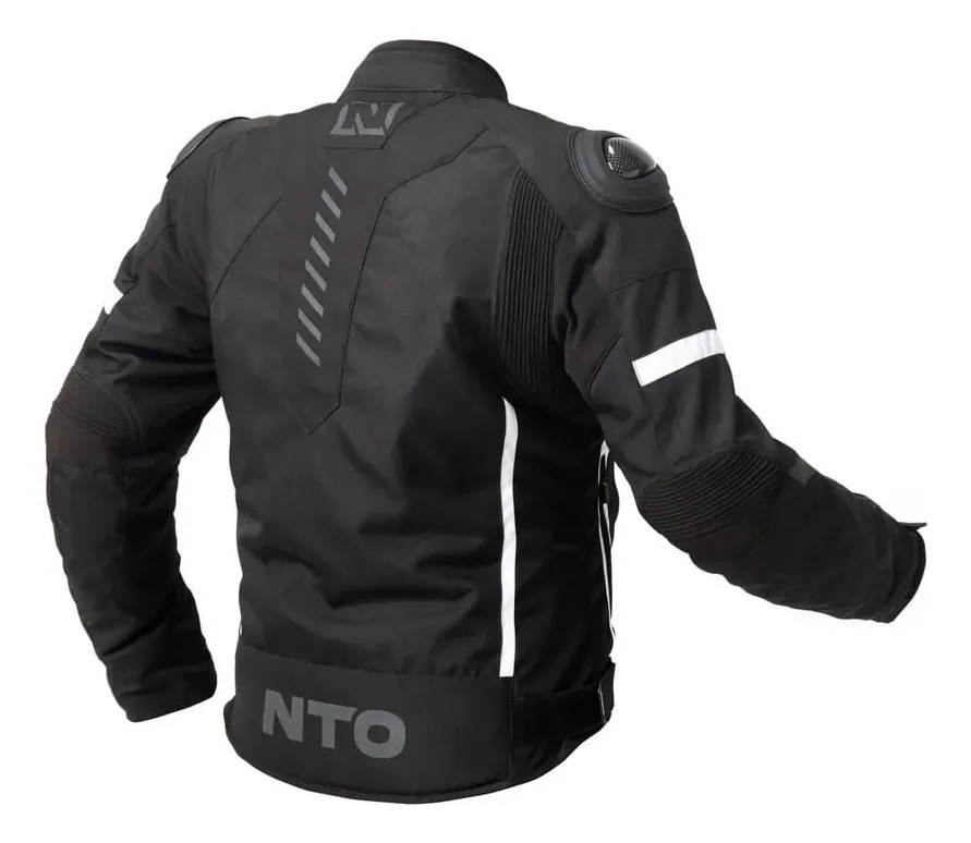Campera Nto Moto Cordura Striker Hombre Protecciones Rpm Negro Liso Xl