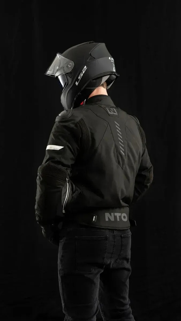 Campera Nto Moto Cordura Striker Hombre Protecciones Rpm Negro Liso Xl