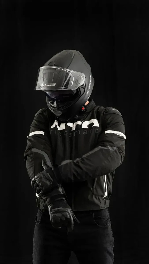 Campera Nto Moto Cordura Striker Hombre Protecciones Rpm Negro Liso M