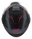 Casco Moto Rebatible Mac Ff628 Eclipse Doble Visor Rpm Negro/gris/rosa Vartell Mate M