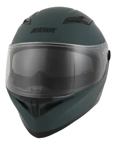 Casco Integral Moto Hawk Rs11x Doble Visor Rpm Verde Petroleo Solid Mate L