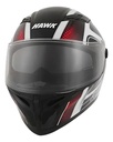 Casco Integral Moto Hawk Rs11x Doble Visor Rpm Rojo Spike Brillante M