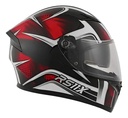 Casco Integral Moto Hawk Rs11x Doble Visor Rpm Rojo Spike Brillante M