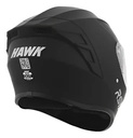 Casco Integral Moto Hawk Rs11x Doble Visor Rpm Negro Solid Mate Xl