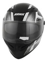 Casco Integral Moto Hawk Rs11x Doble Visor Rpm Gris Spike Brillante L