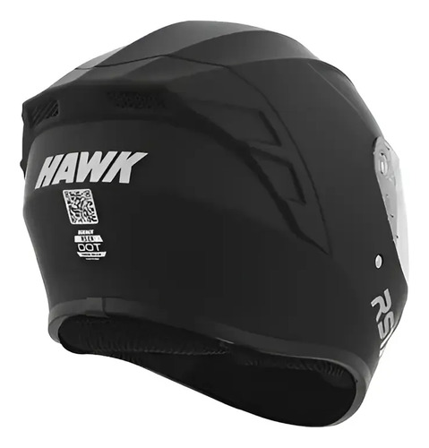 Casco Integral Moto Hawk Rs11x Doble Visor Rpm Negro Solid Mate L
