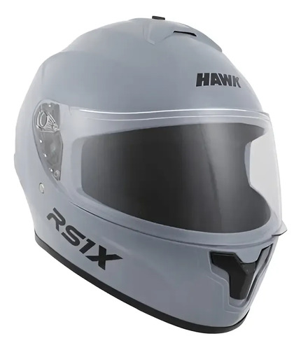 Casco Moto Integral Hawk Rs1x Rpm Gris Solid Brillante L