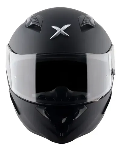 Casco Moto Integral Axor Hunter Aleron Rpm Negro Solid Mate L