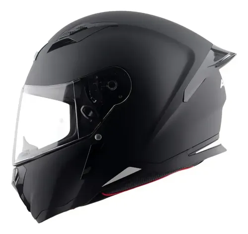 Casco Moto Integral Axor Hunter Aleron Rpm Negro Solid Mate M