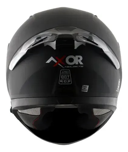 Casco Moto Integral Axor Apex Doble Visor Rpm Negro Solid Mate M