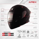 Casco Moto Integral Axor Apex Doble Visor Rpm Negro Solid Mate M