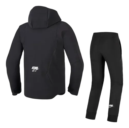 Conjunto Campera Pantalón Alpinestars Aeroshell Hombre Rpm 2xl Negro