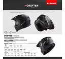 Casco Moto Abierto Mentonera Desmontable Ls2 606 Drifter Rpm Negro Solid Mate Xxl