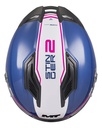 Casco Moto Integral Mt Stinger 2 Con Spoiler Rpm Blanco/azul/rosa Core A8 Brillante M