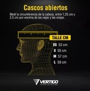 Casco Abierto Moto Vertigo V10 Fluid Rpm Negro Mate Xs