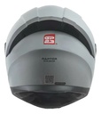 Casco Moto Integral Gp23 Raptor + Visor Transparente Rpm Gris Ws-609 Brillante L