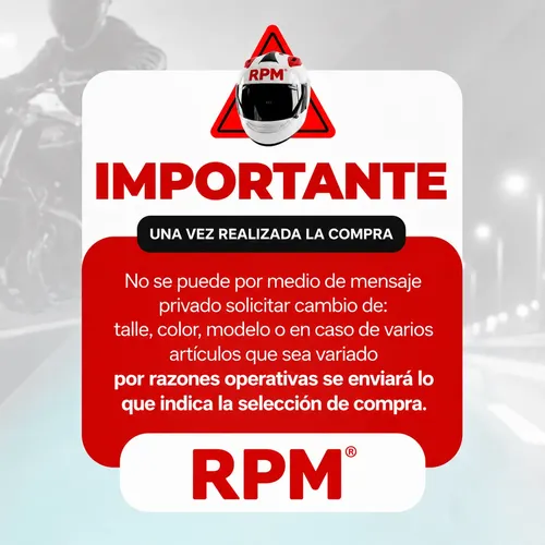 Casco Moto Integral Gp23 Raptor + Visor Transparente Rpm Azul Ws-609 Mate Xxl