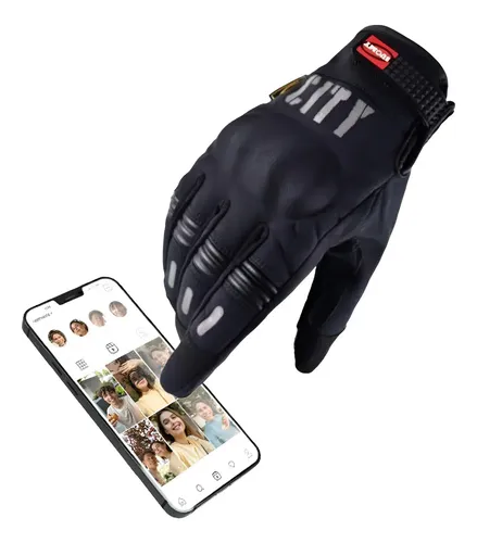 Guantes Moto Invierno Antideslizantes Mototimes Táctiles Xxl Negro