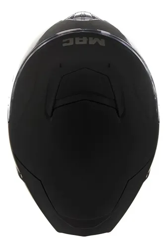 Casco Moto Integral Mac Ff956 Ozono + Visor Oscuro Rpm Negro Solid Mate S