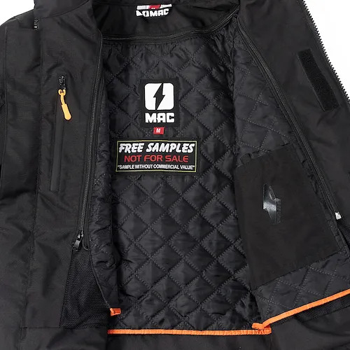 Campera Moto Mujer Mac Cardinal Cordura Protecciones Rpm Negro Cardinal L