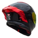 Casco Integral Gekko Spektor Doble Visor + Visor De Regalo Negro/rojo Gloss Red Brillante M
