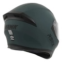 Casco Moto Integral Hawk Rs11x Doble Visor Rpm Verde Petroleo Solid Mate M