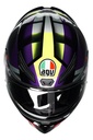 Casco Moto Integral Agv K1 S Alerón Integrado Rpm Negro/violeta/rosa Brillante Fastlap Brillante Xs