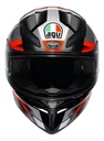 Casco Moto Integral Agv K1 S Alerón Integrado Rpm Negro/gris/rojo Brillante Fastlap Brillante Xxl