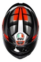 Casco Moto Integral Agv K1 S Alerón Integrado Rpm Negro/gris/rojo Brillante Fastlap Brillante M
