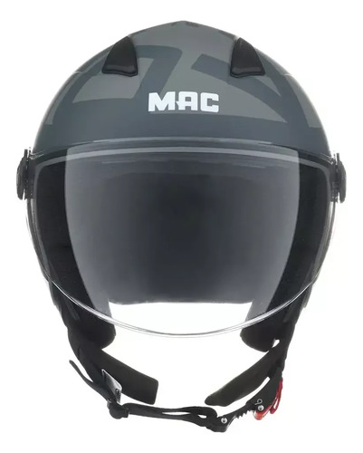 Casco Abierto Moto Mac Of721 Beat Rpm Gris/rosa Nova Mate L