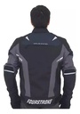 Campera Moto Warrior Waterproof Jacket 4t Fourstroke Rpm Azul Oscuro V2 Xxxxl