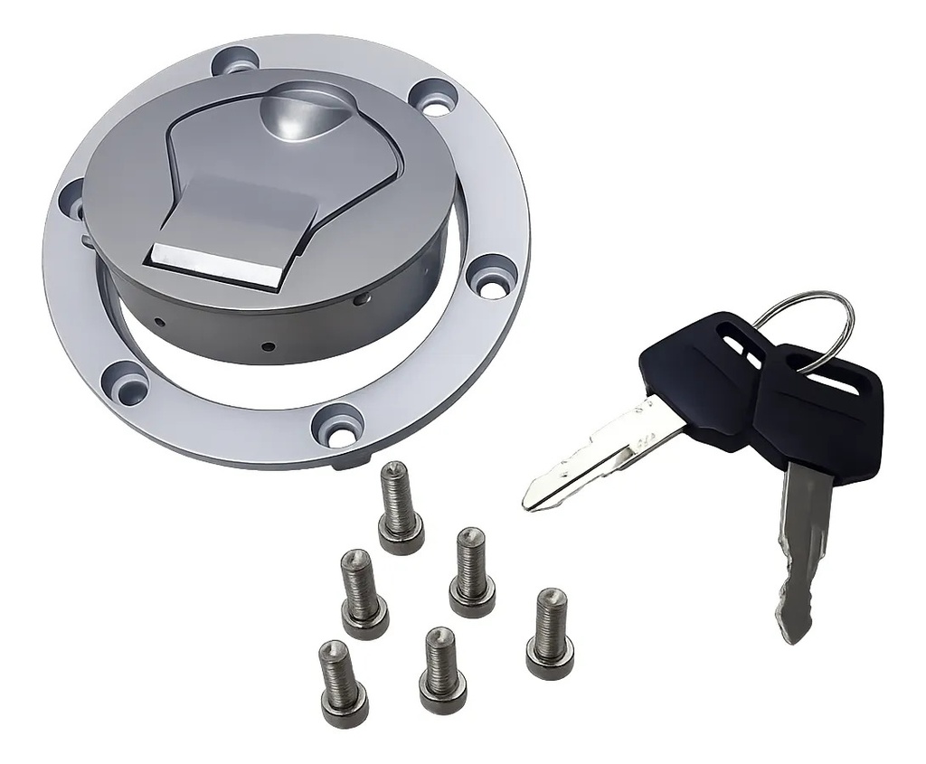 [TO301] Tapa Tanque Nafta Bajaj Rouser 135 Con Llave Rpm Gris